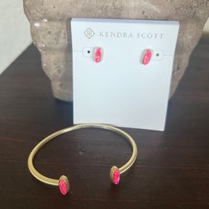 Kendra Scott Hot Pink Opal Set